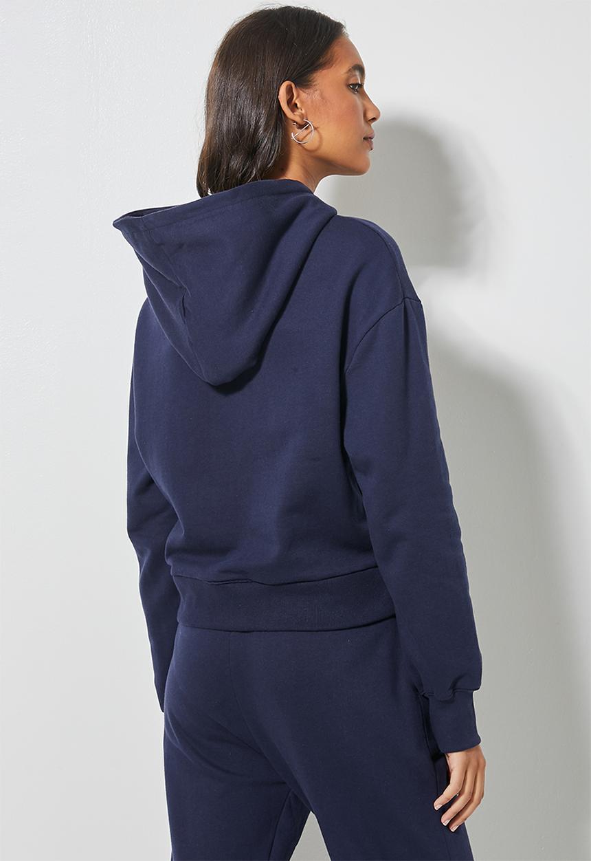 Superbalist - Crop hoodie - navy 