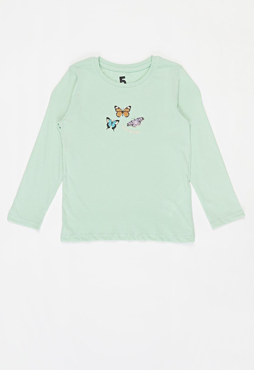 Cotton On - Penelope long sleeve tee - duck egg