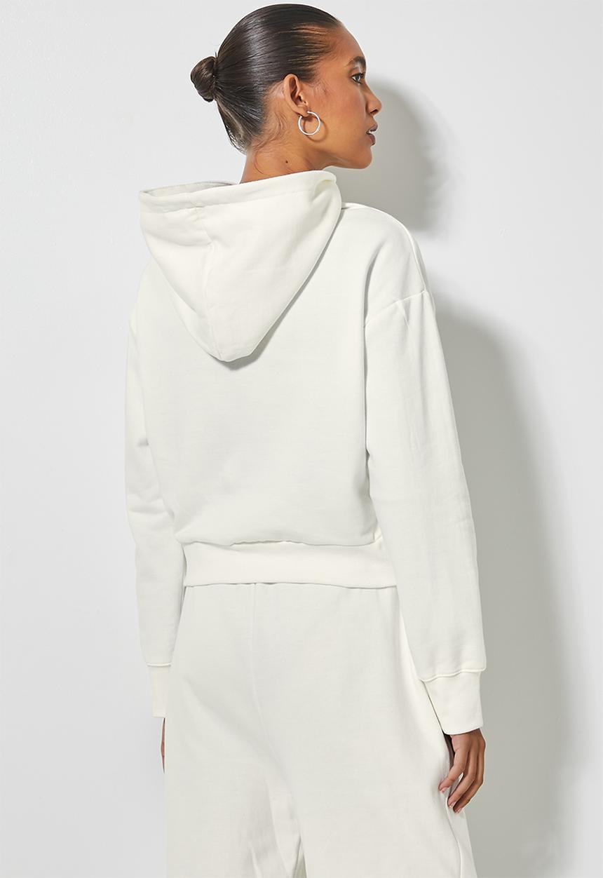 Superbalist - Crop hoodie - cream 
