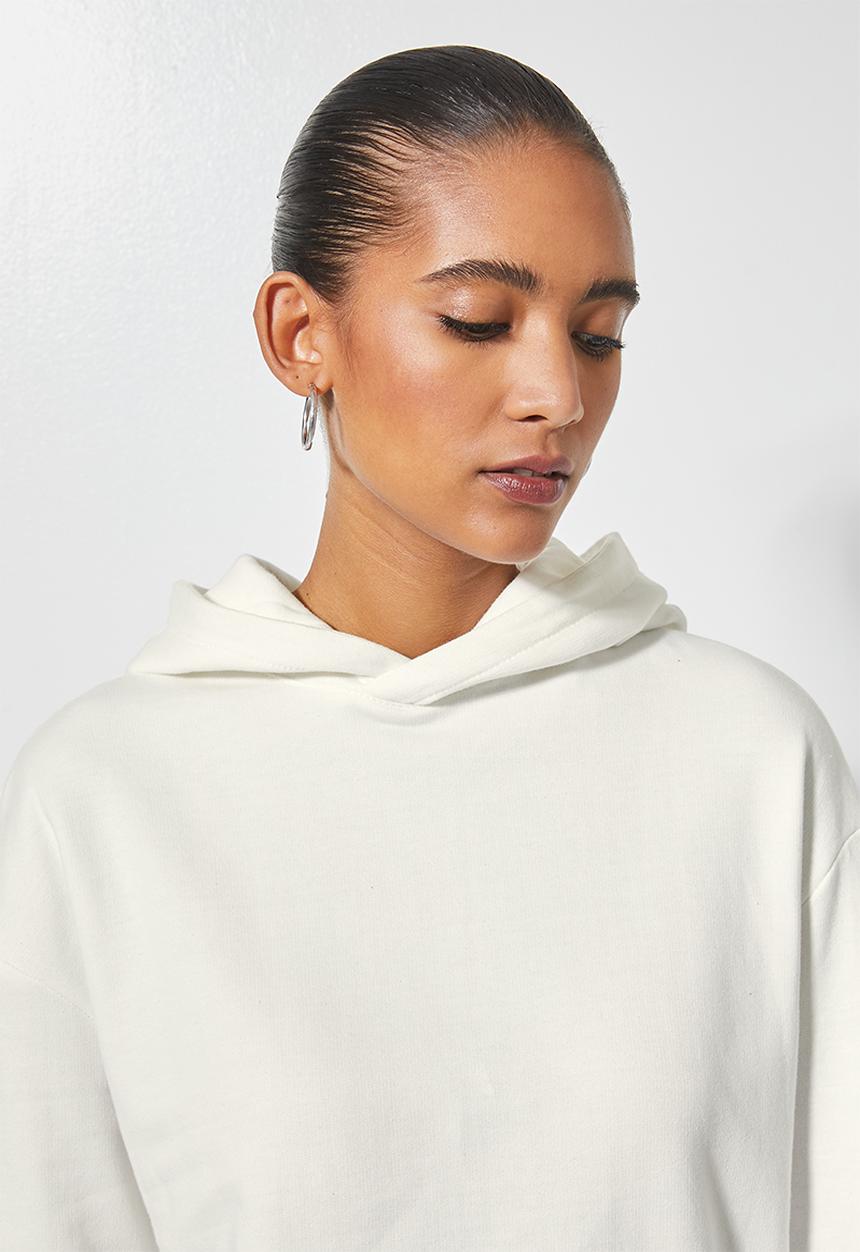 Superbalist - Crop hoodie - cream 