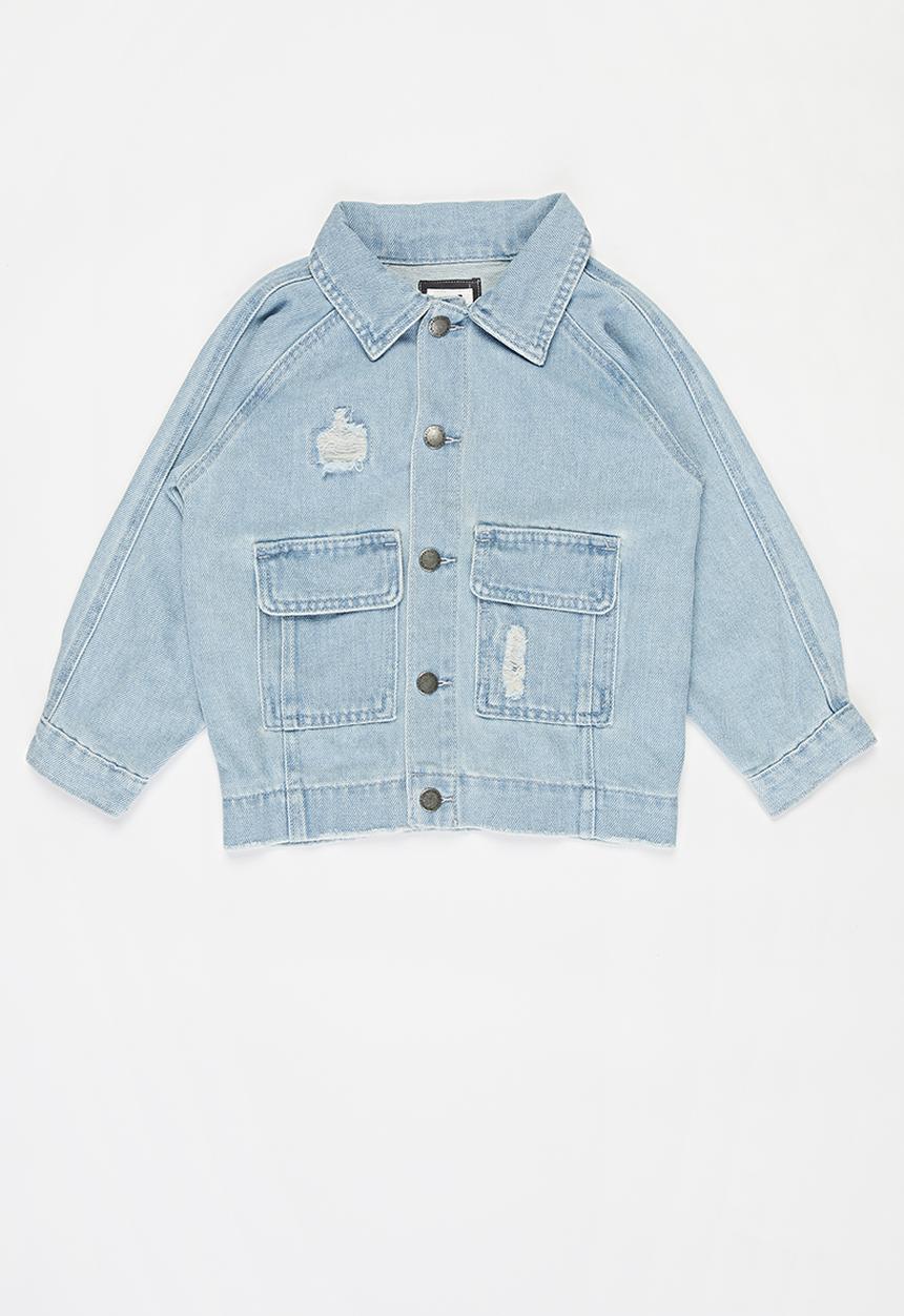 Cotton On - Tobi utility denim jacket - blue