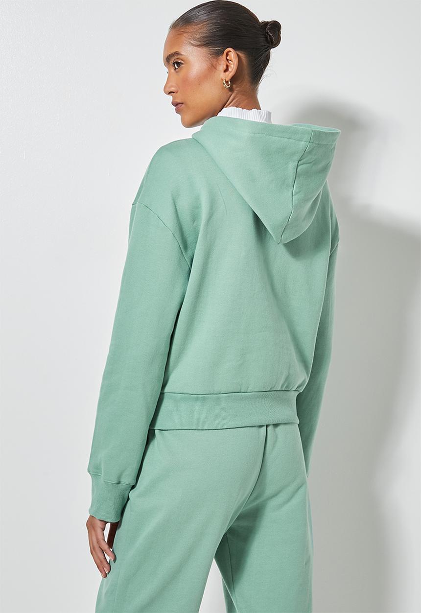 Superbalist - Crop hoodie - green 