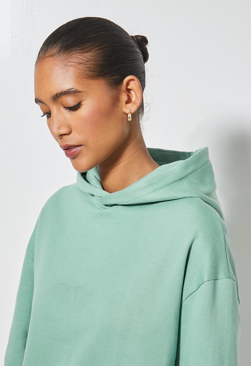 Superbalist - Crop hoodie - green 