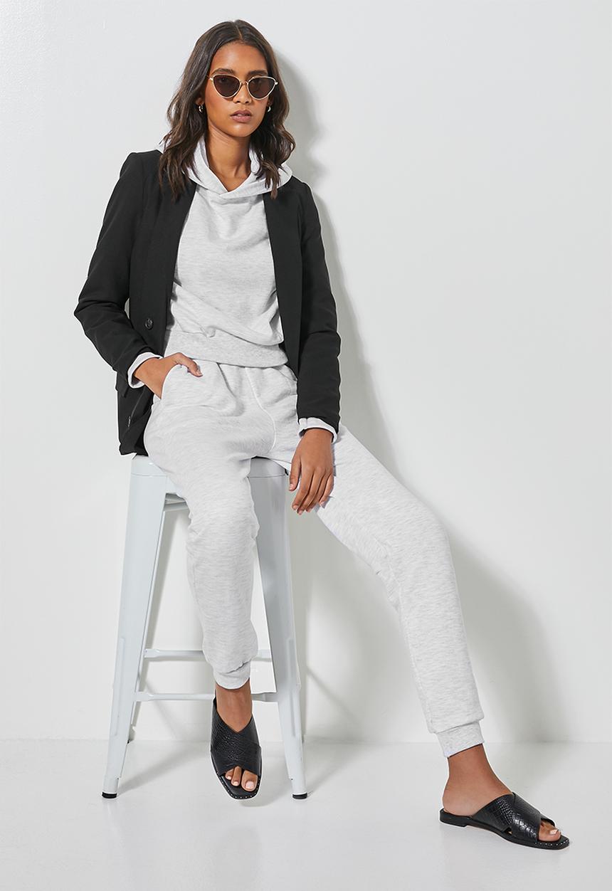 Superbalist - Rib cuff track pants - grey