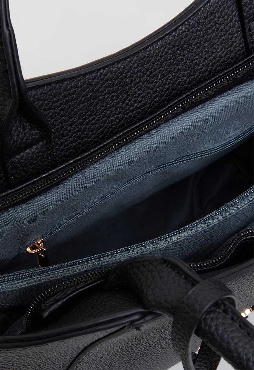 Seduction - Stud detail tote - black