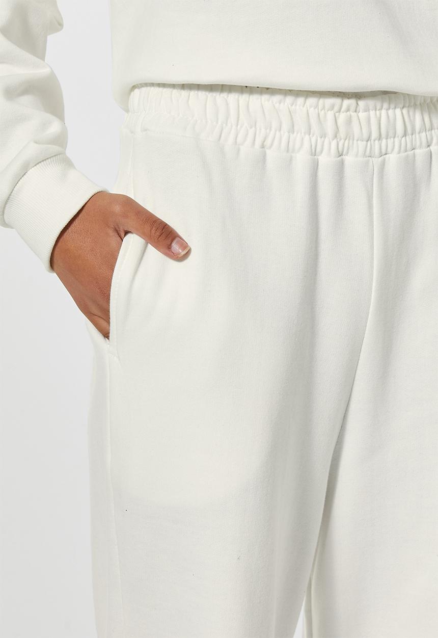 Superbalist - Wide leg track pants - cream 
