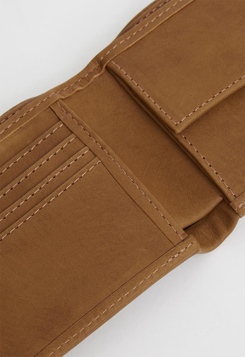 FSP Collection - Kudu embossed leather bifold wallet - tan