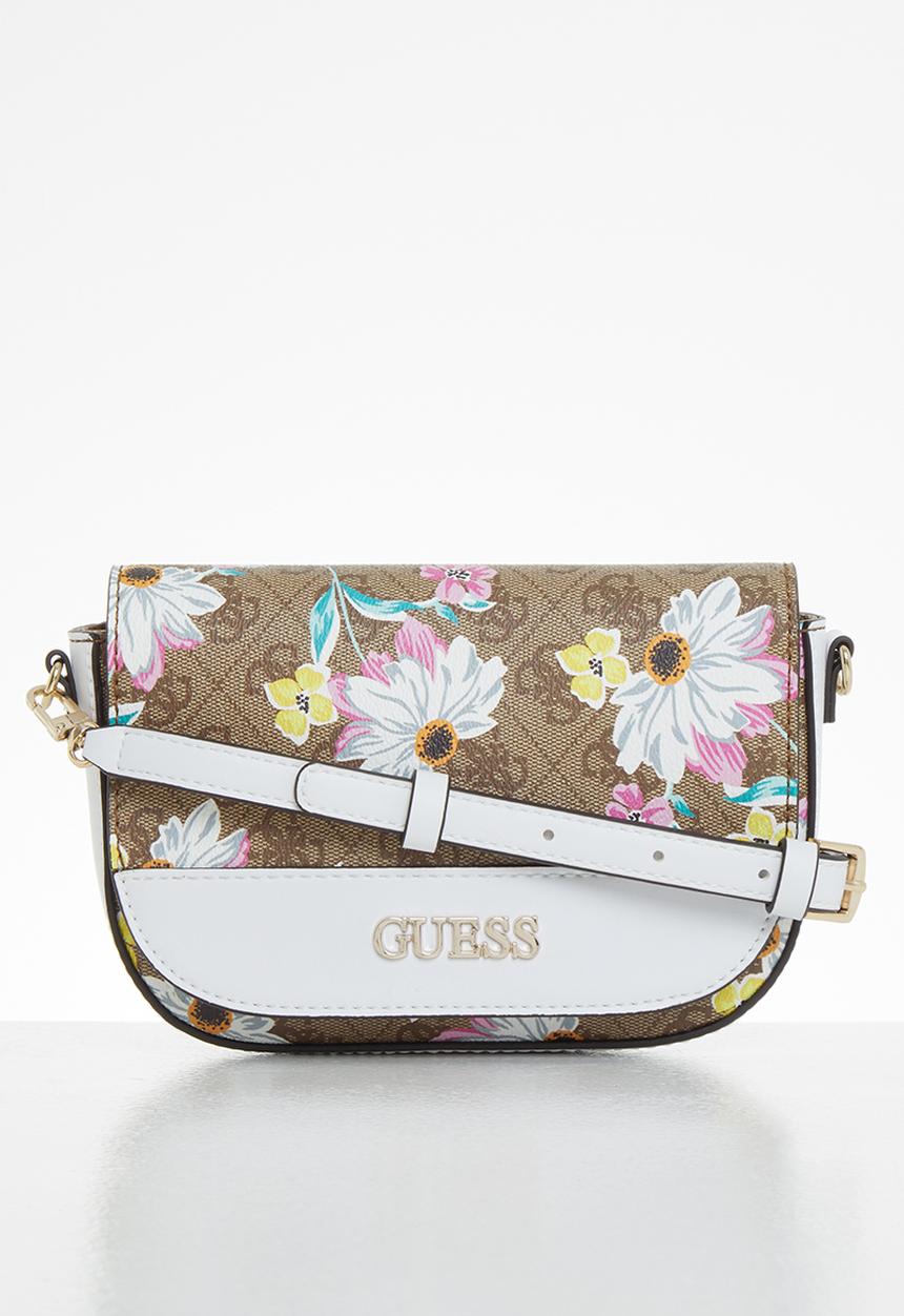 GUESS - Sosie mini crossbody flap - brown 