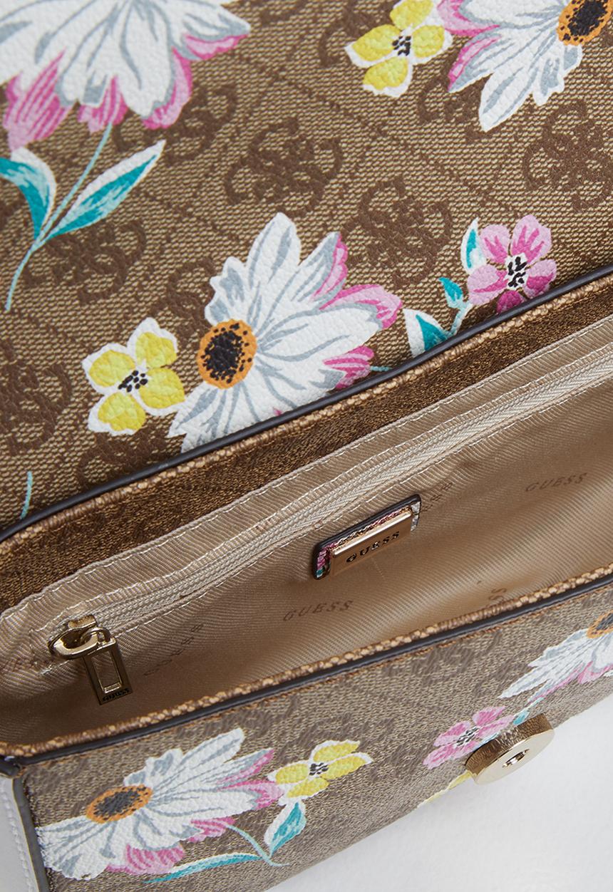 GUESS - Sosie mini crossbody flap - brown 