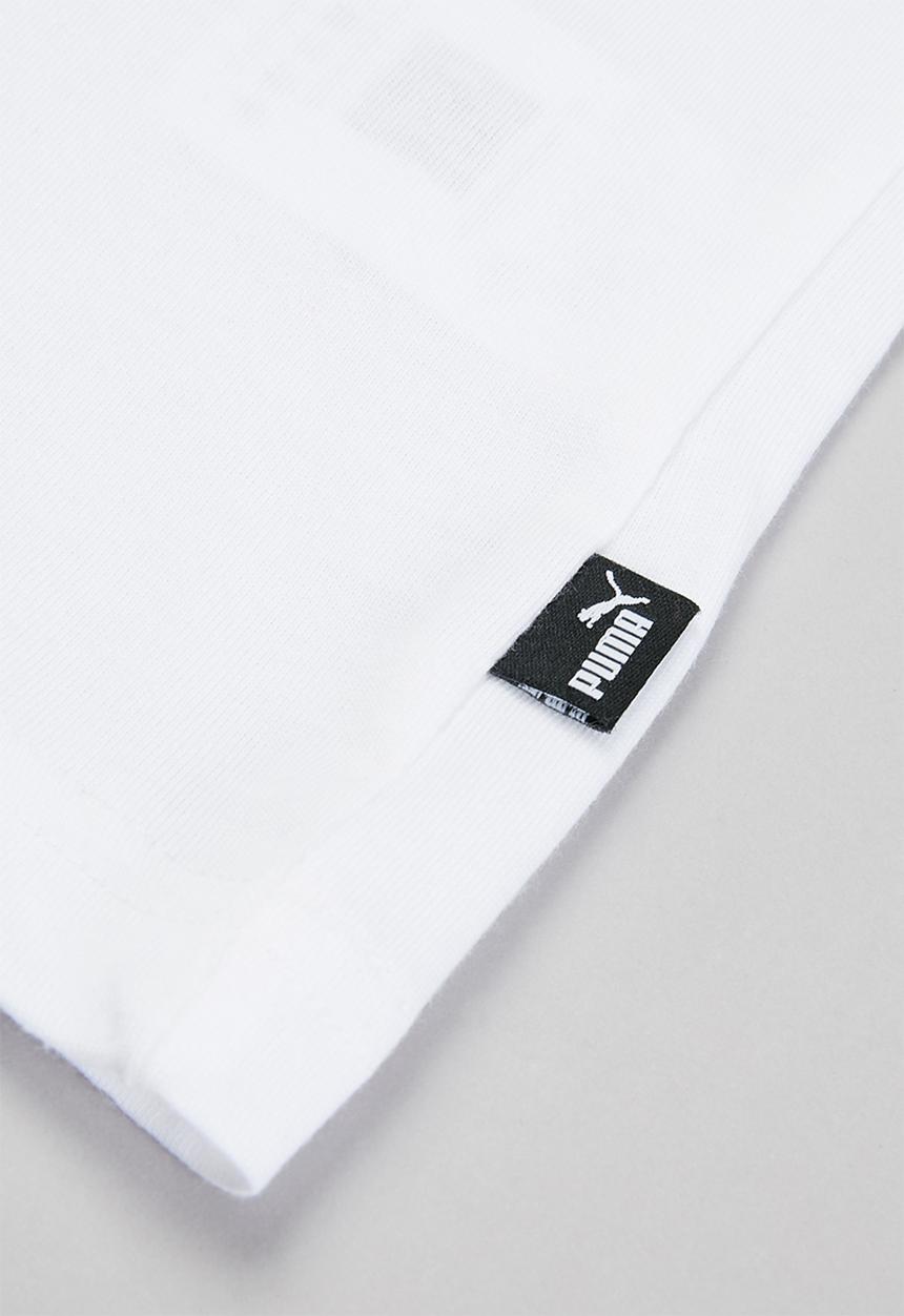 PUMA - Amplified big logo tee - white