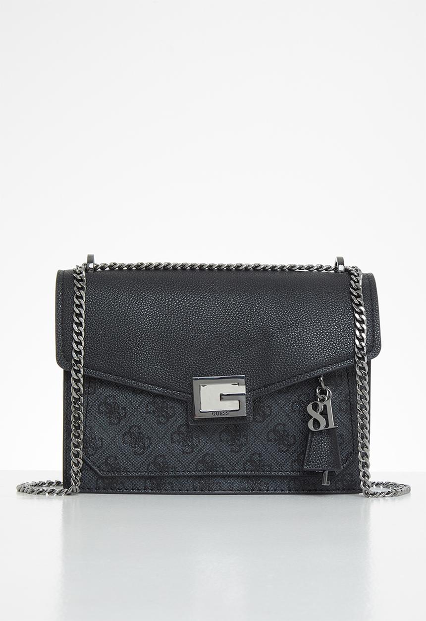 GUESS - Valy convertible xbody flap - charcoal 