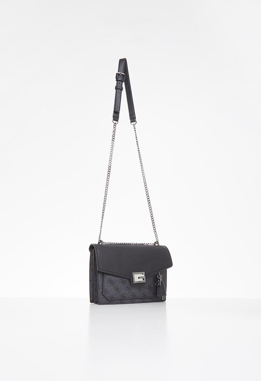 GUESS - Valy convertible xbody flap - charcoal 
