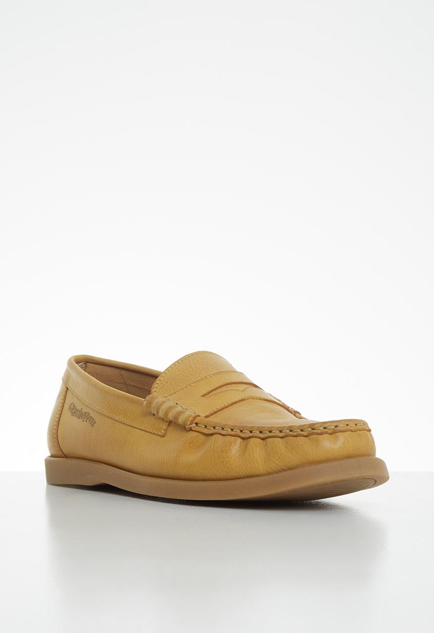 Grasshoppers - Deckskin leather loafer - whiskey