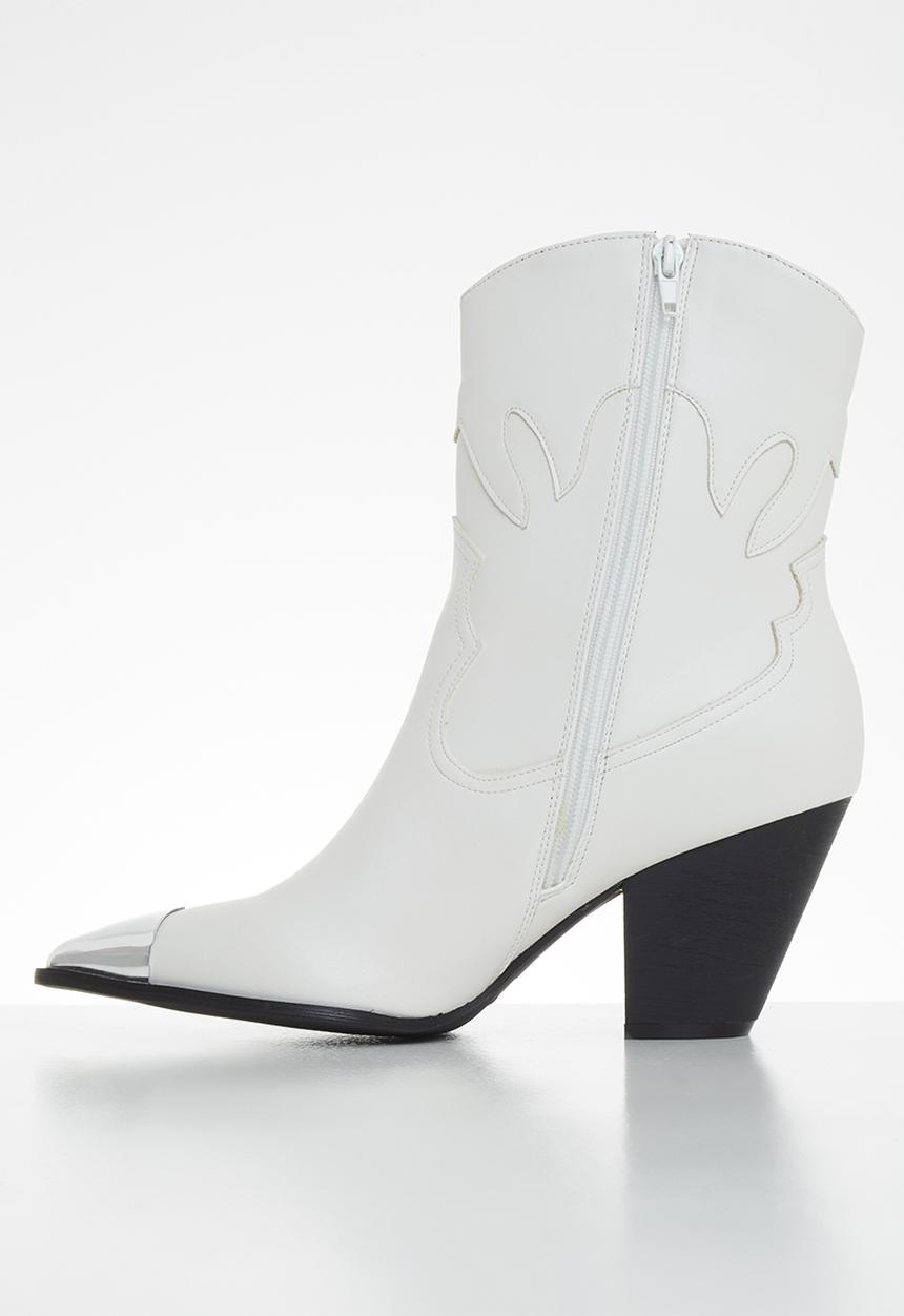 SISSY BOY - Walk this way cowboy boot - white
