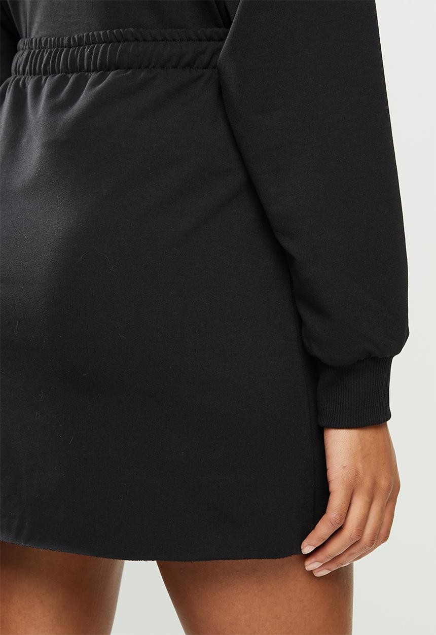 Blake - Fleece mini skirt - black