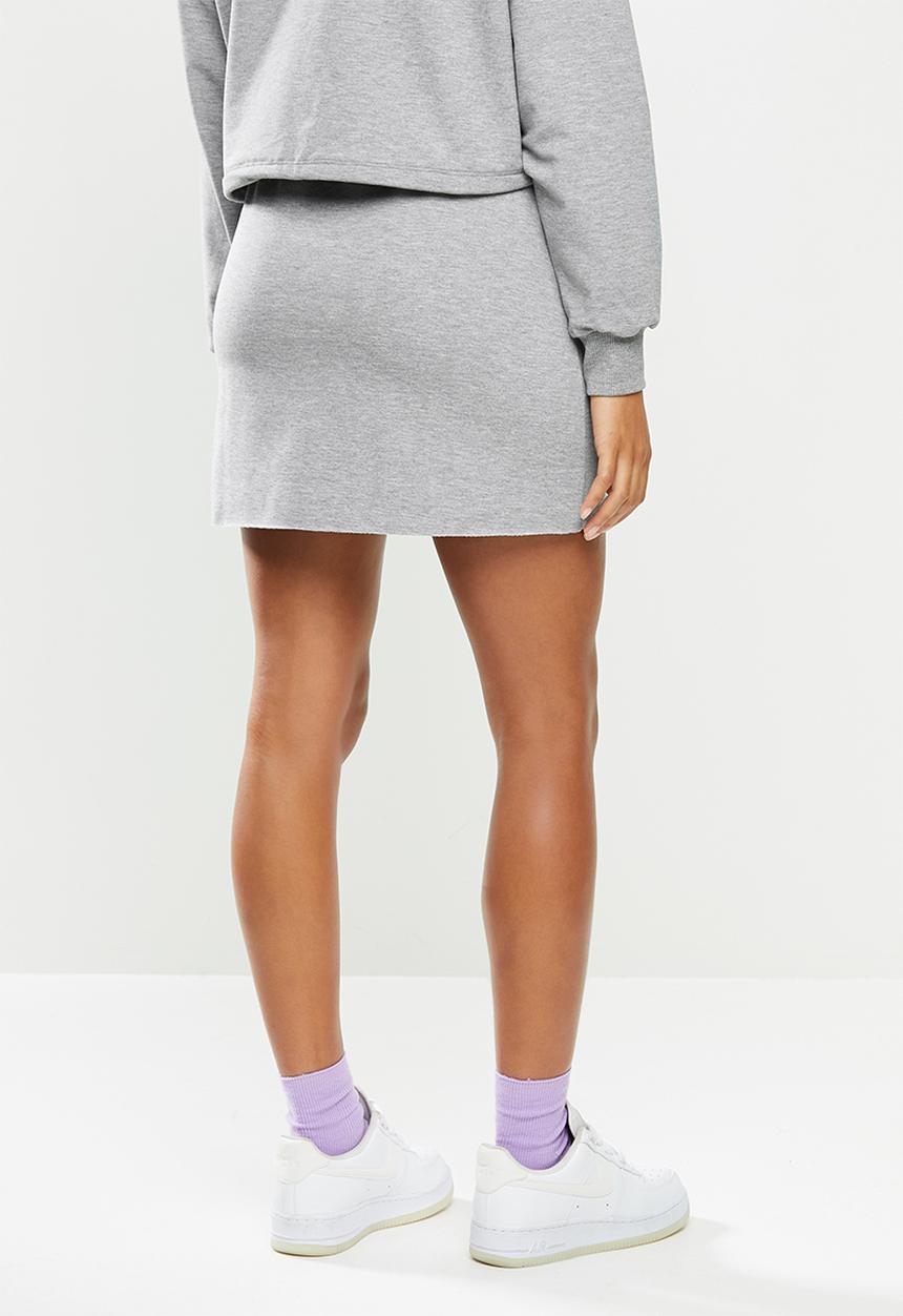 Blake - Fleece mini skirt - grey 