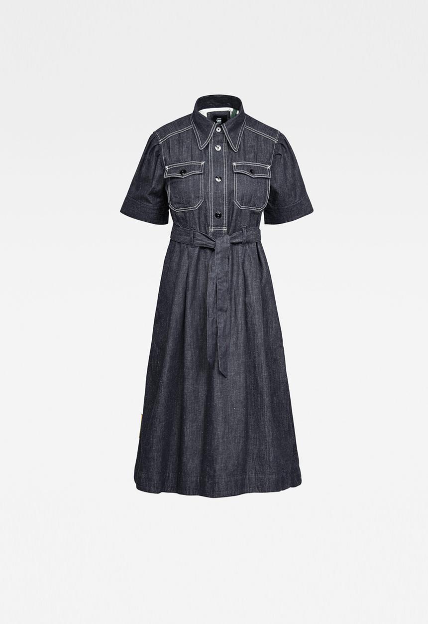 G-STAR - Scouting dress short sleeve - dark blue 