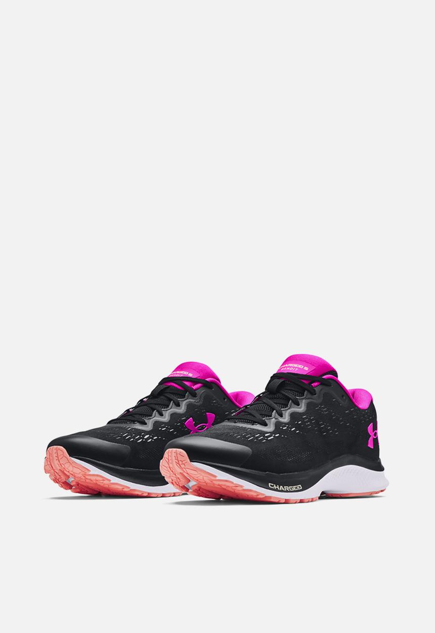 Under Armour - Ua w charged bandit 6 - black / white / meteor pink