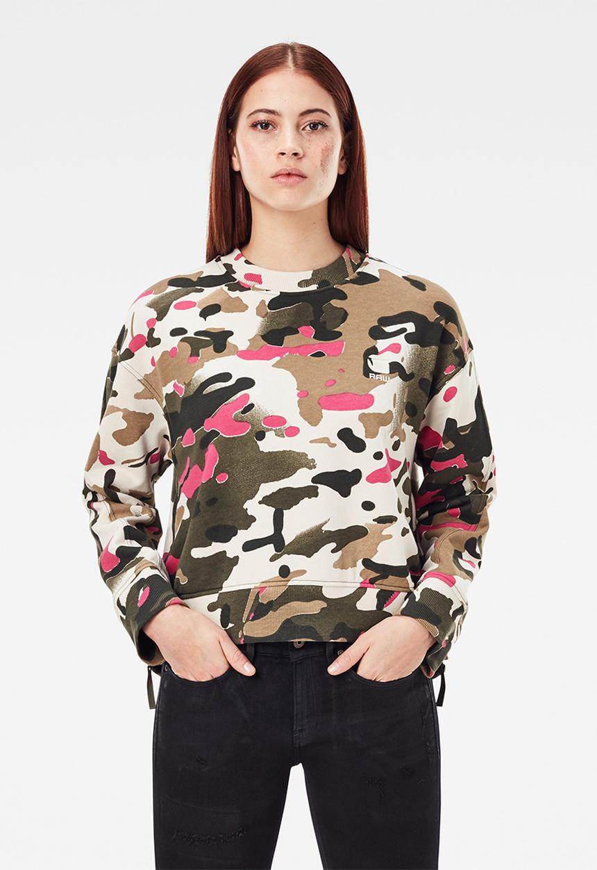 G-STAR - Loose fit camo ao crew neck - multi 
