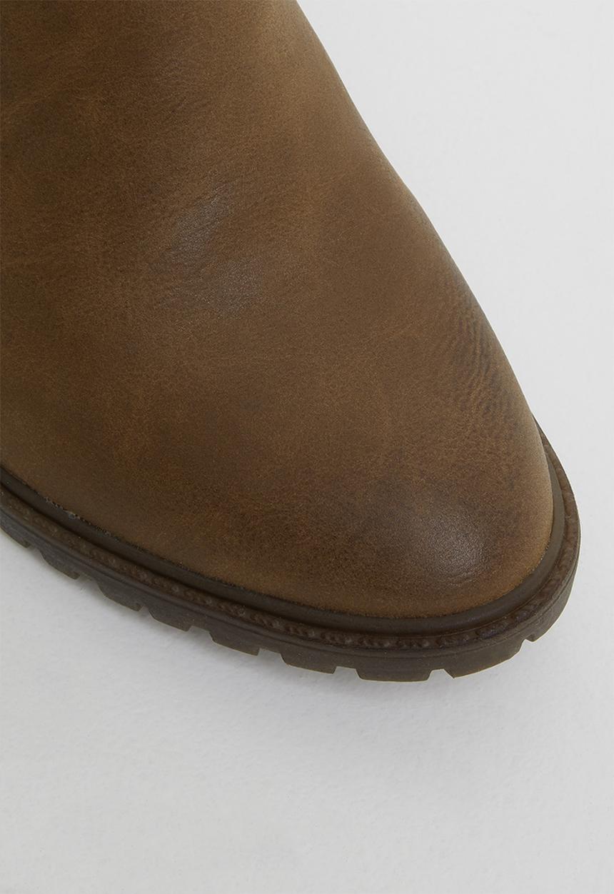 Miss Black - Omega ankle boot - tan