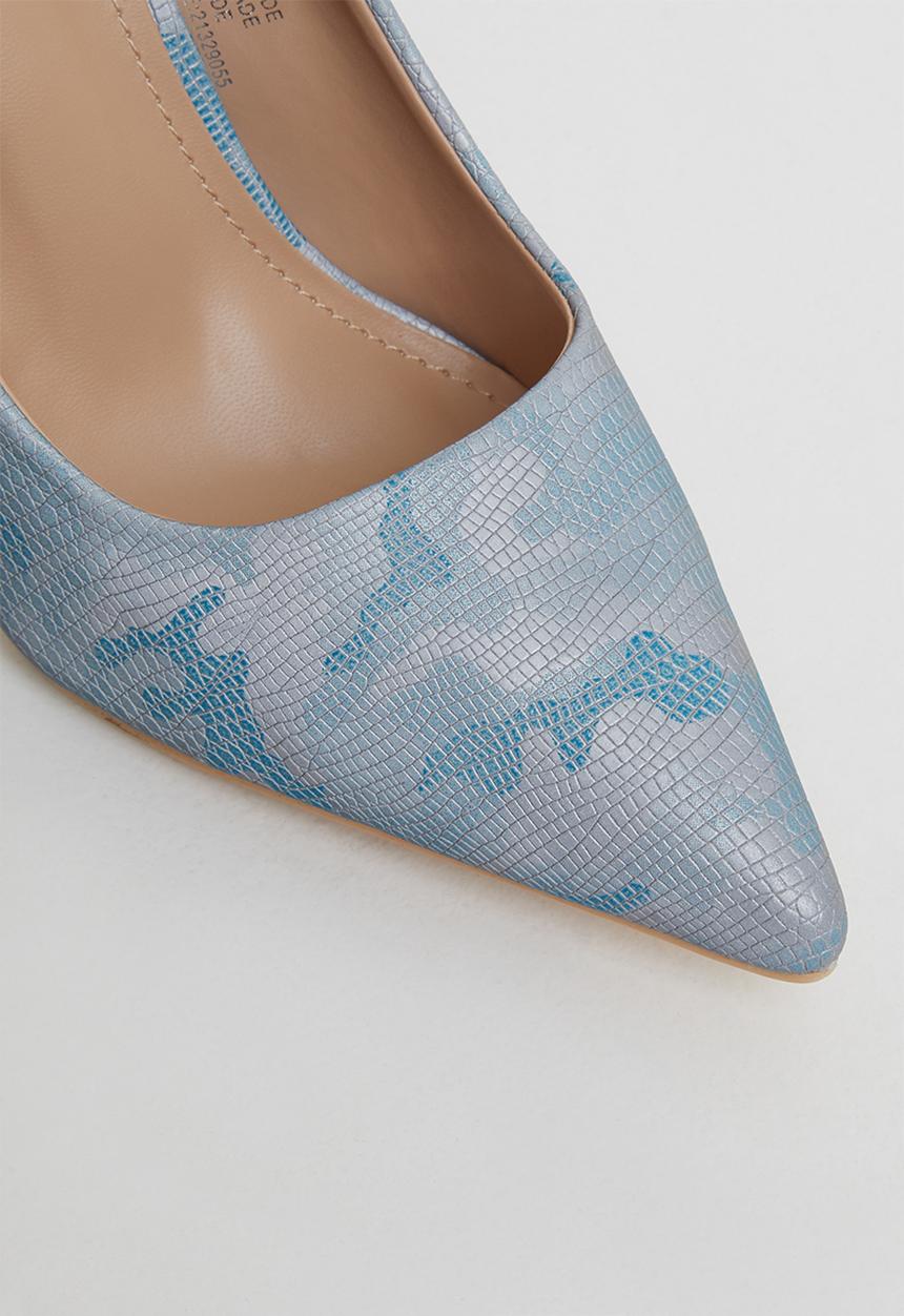 Miss Black - Camo court - blue & grey 