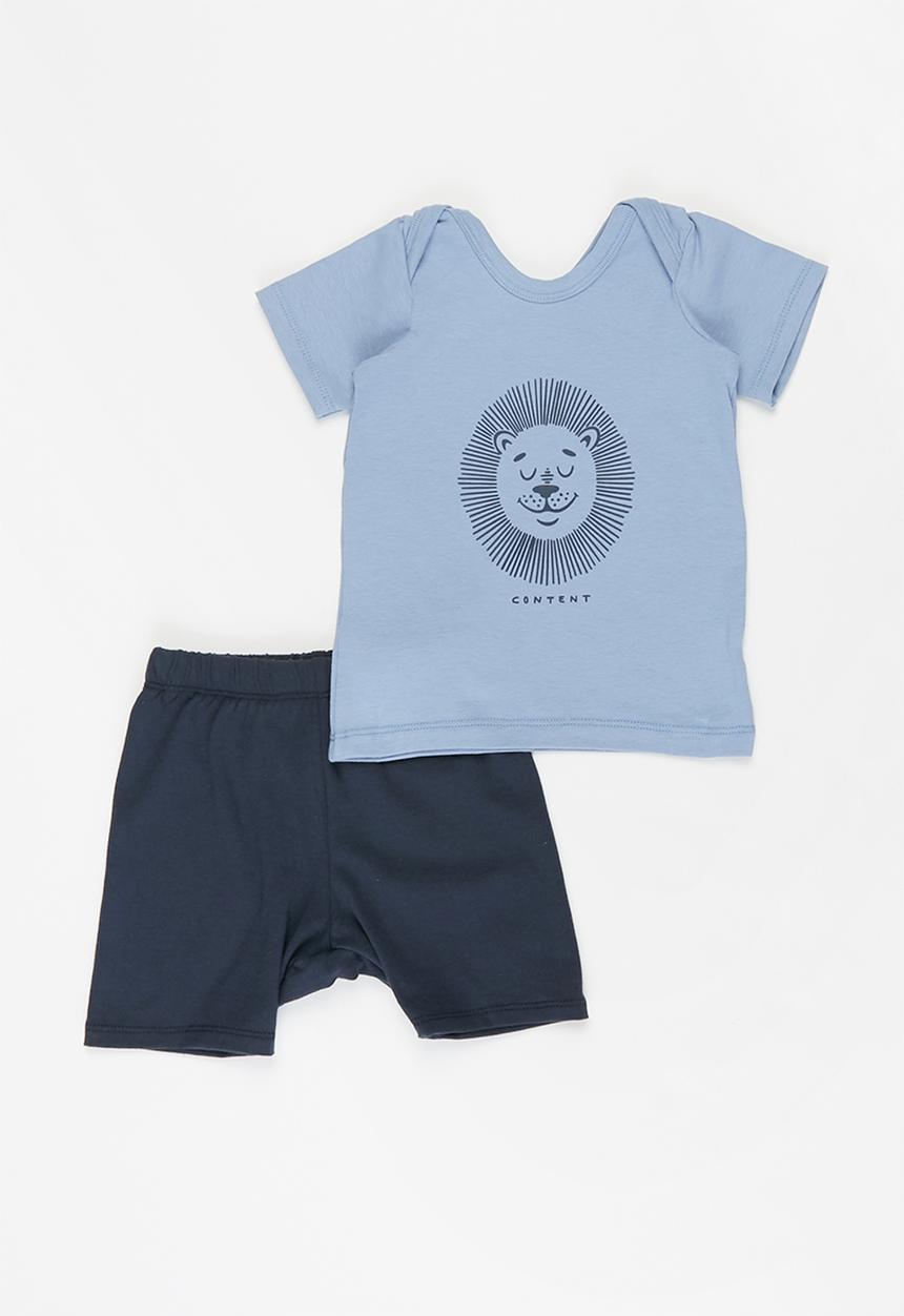 Superbalist Kids - T-shirt  & shorts set - navy & blue