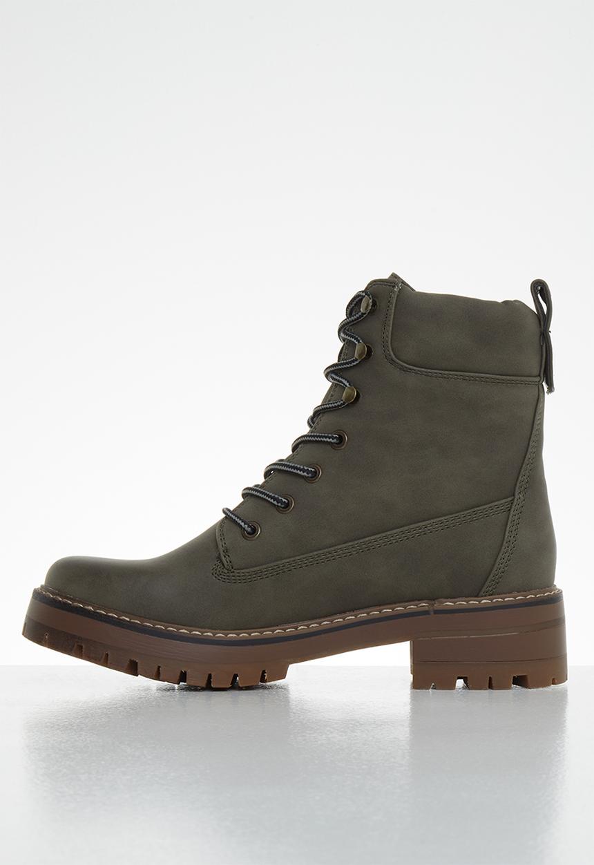 Miss Black - Fox 2 combat boot - grey