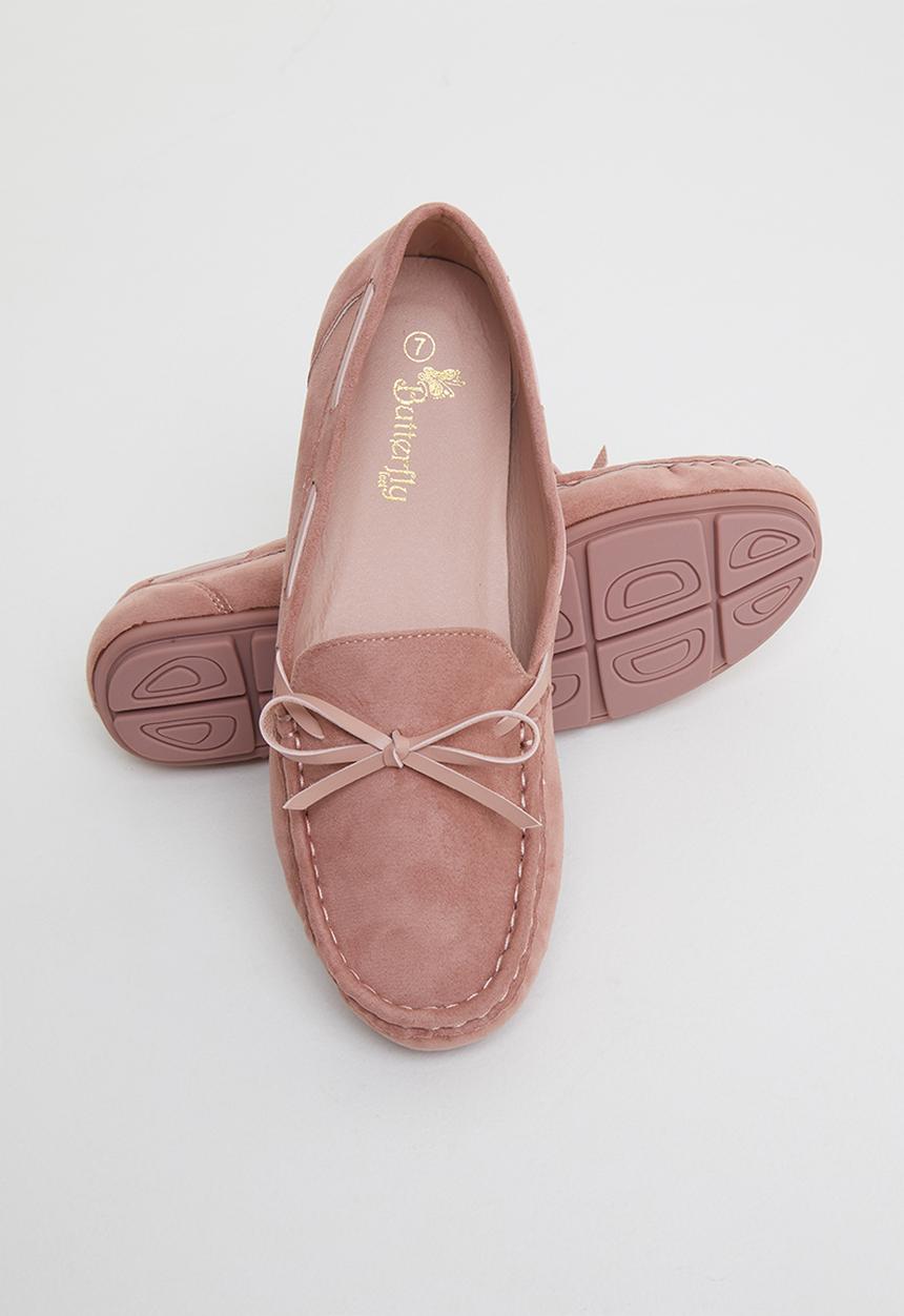 Butterfly Feet - Naomi boat shoe - pink