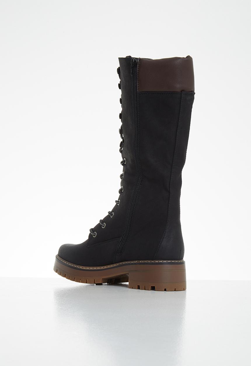 Miss Black - Fox 4 lace up boot - black
