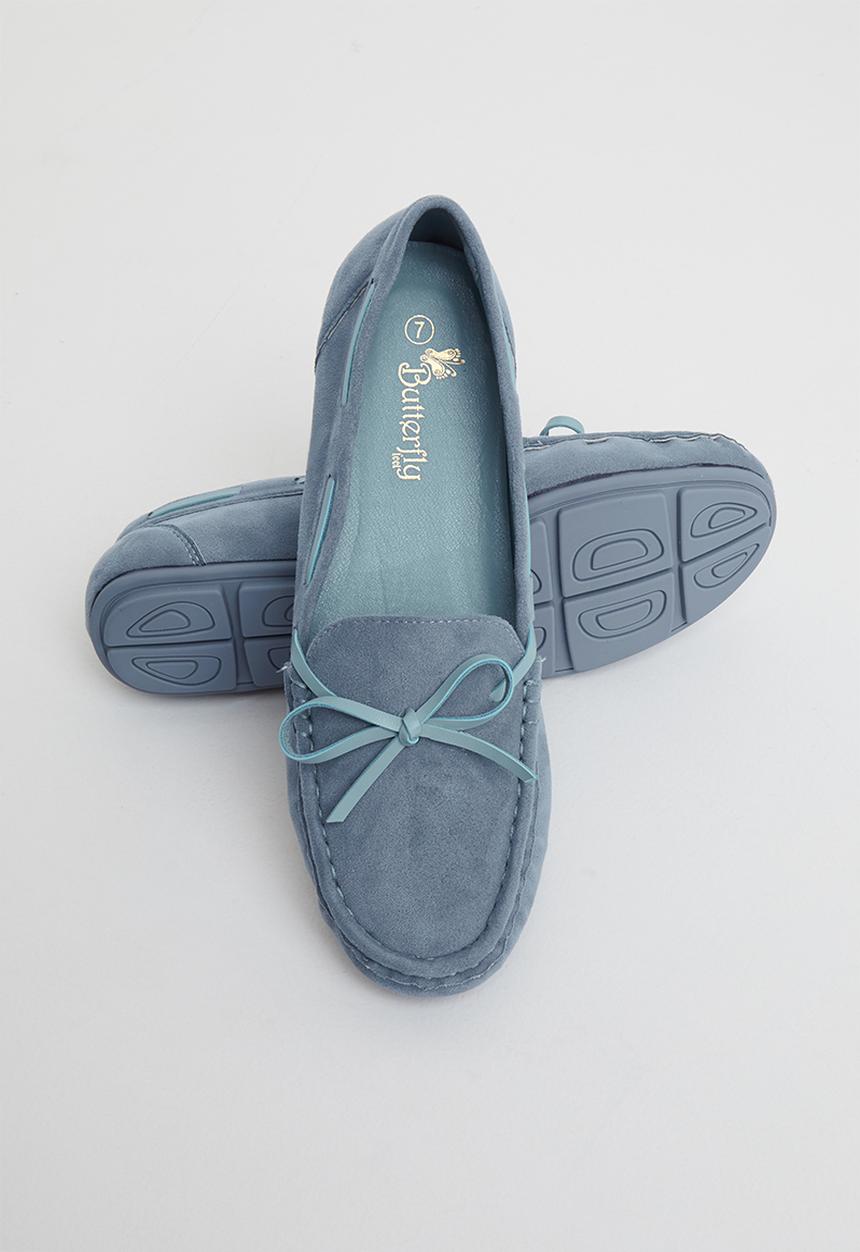 Butterfly Feet - Naomi boat shoe - blue