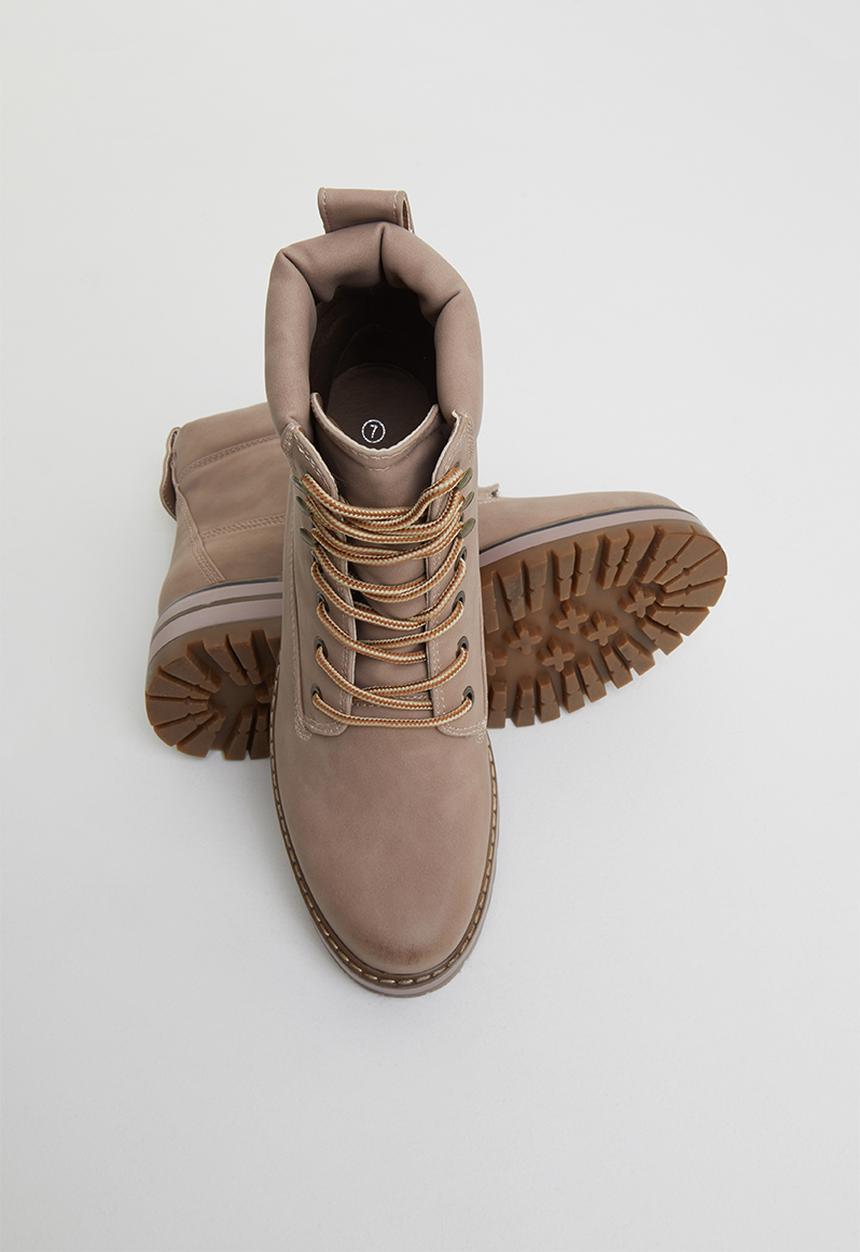 Miss Black - Fox 2 combat boot - pink