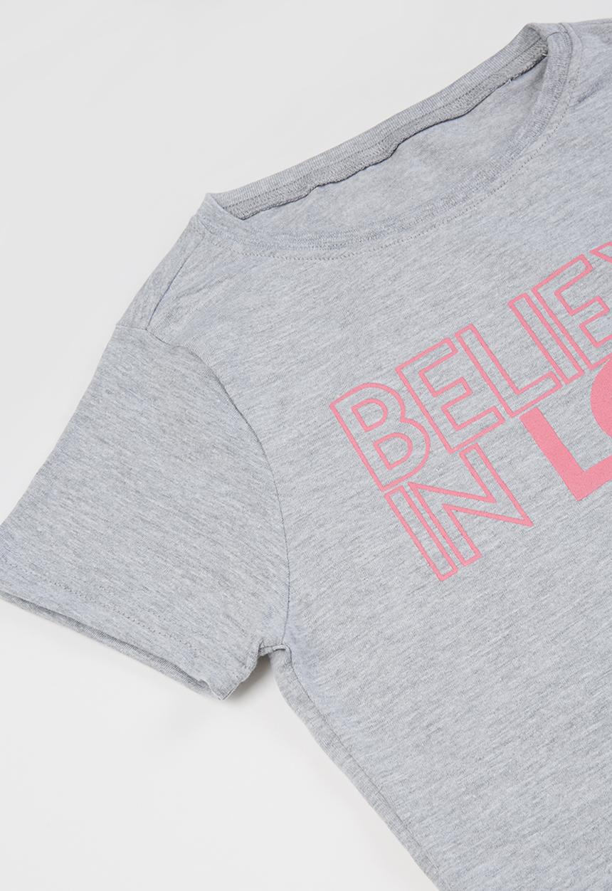 Rebel Republic - Girls pj set - grey