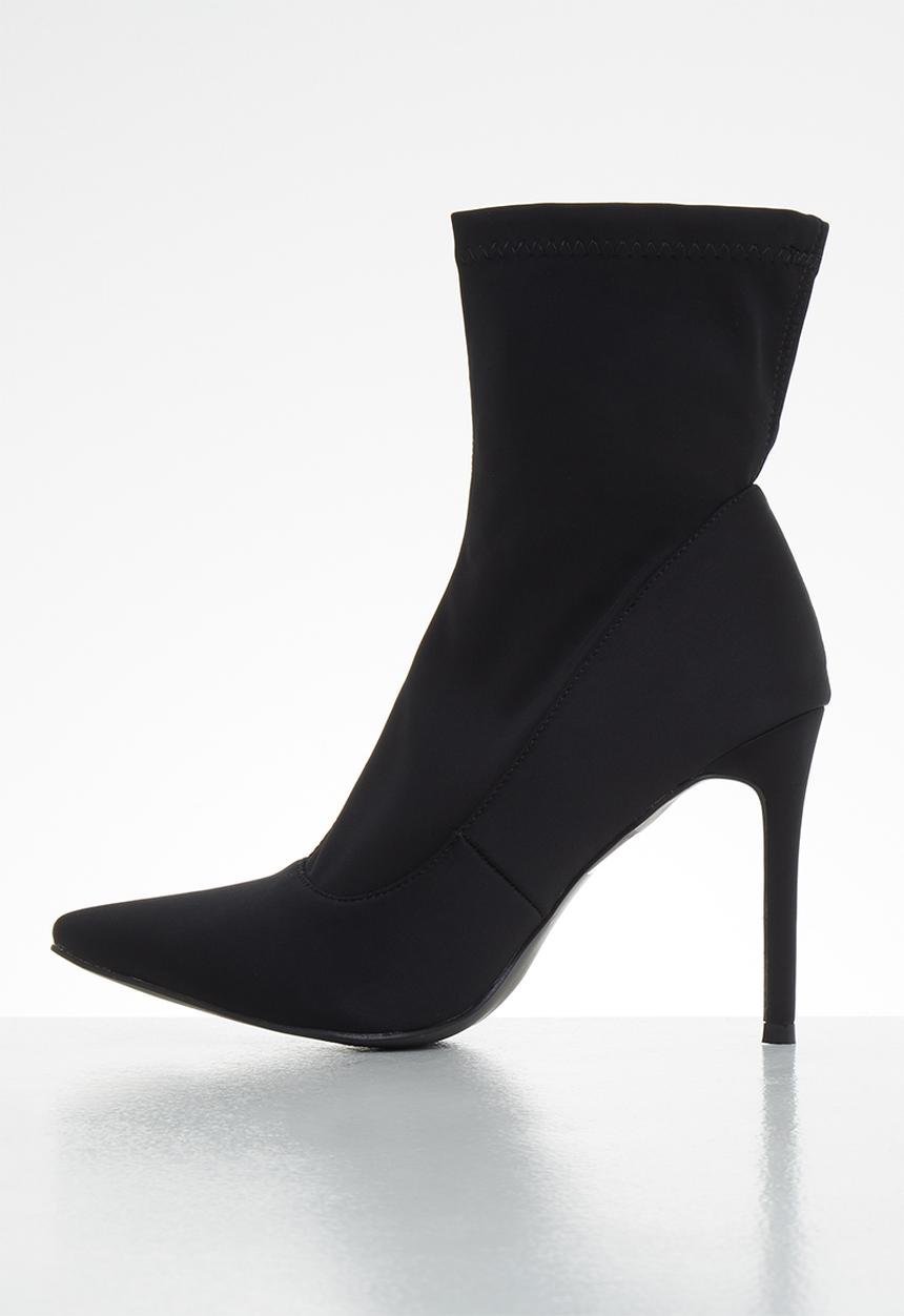 Miss Black - Lykra sock boot - black