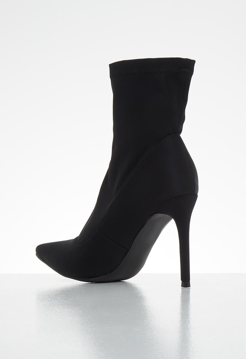 Miss Black - Lykra sock boot - black
