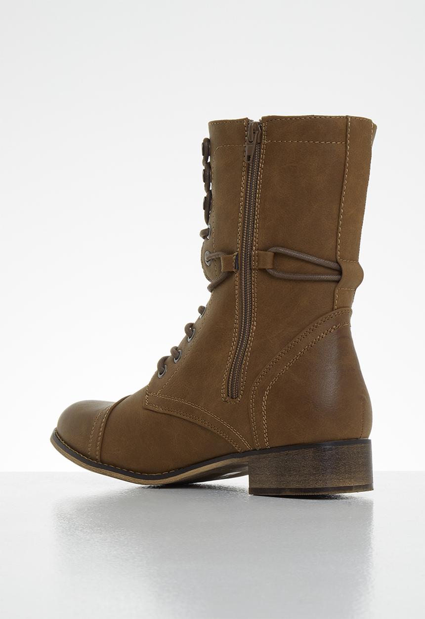Miss Black - Bon bon 2 mid calf boot - tan