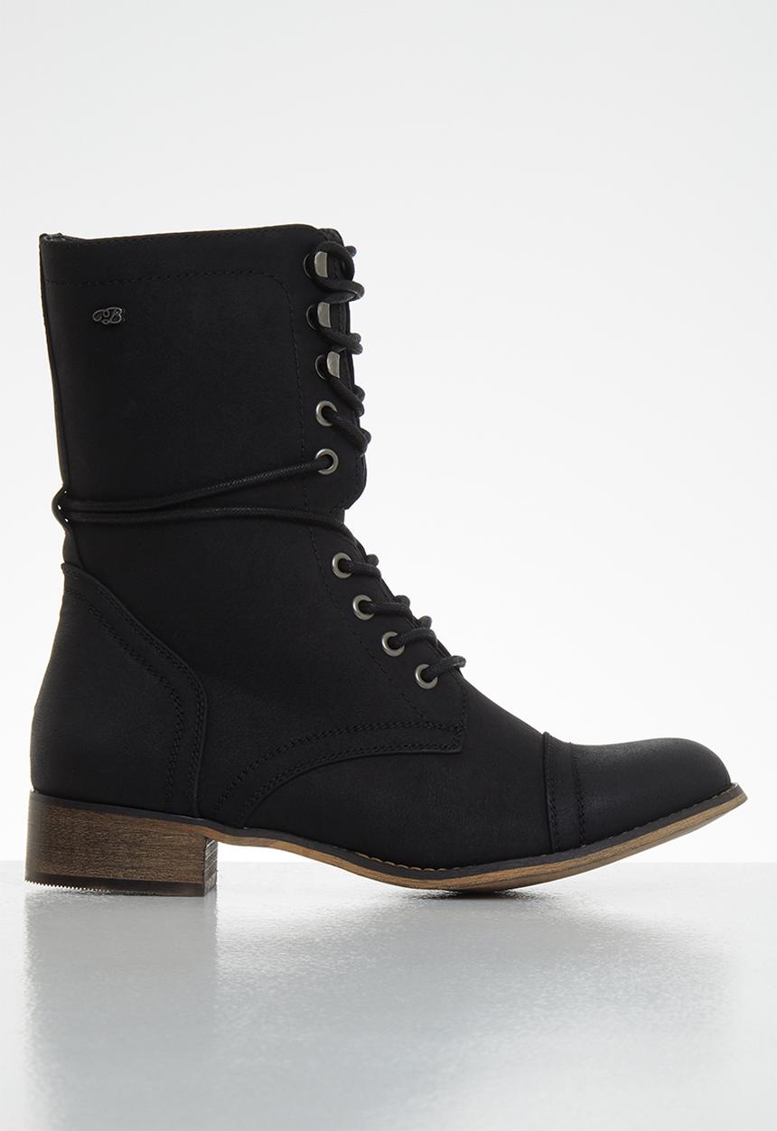 Miss Black - Bon bon 2 mid calf boot - black
