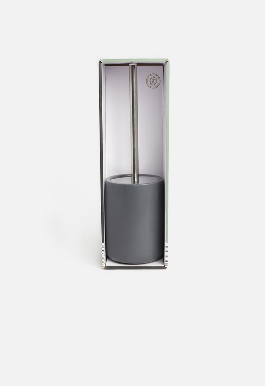 Bathroom Solutions - Dolomite toilet brush holder - charcoal