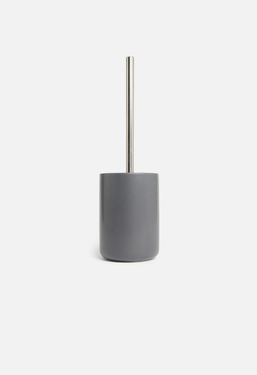 Bathroom Solutions - Dolomite toilet brush holder - charcoal