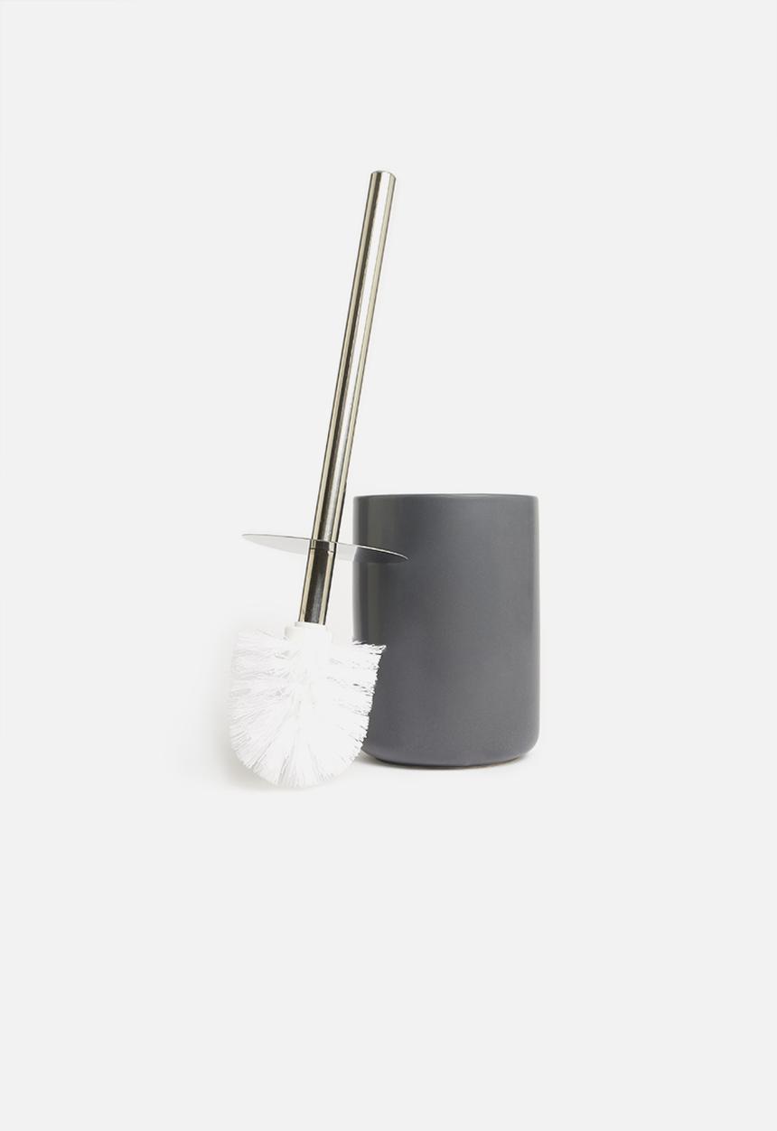 Bathroom Solutions - Dolomite toilet brush holder - charcoal