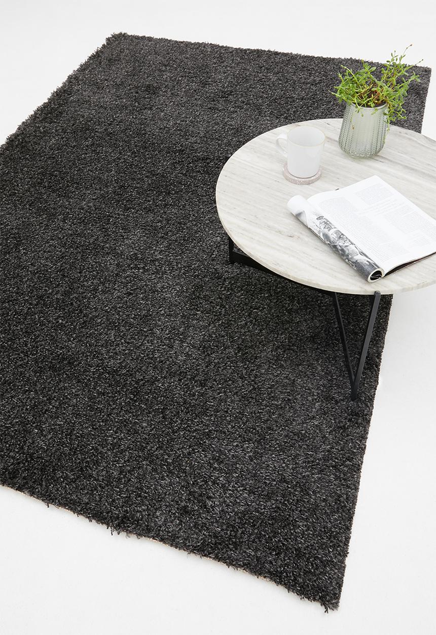Fotakis - Gipsy shaggy rug - plain charcoal