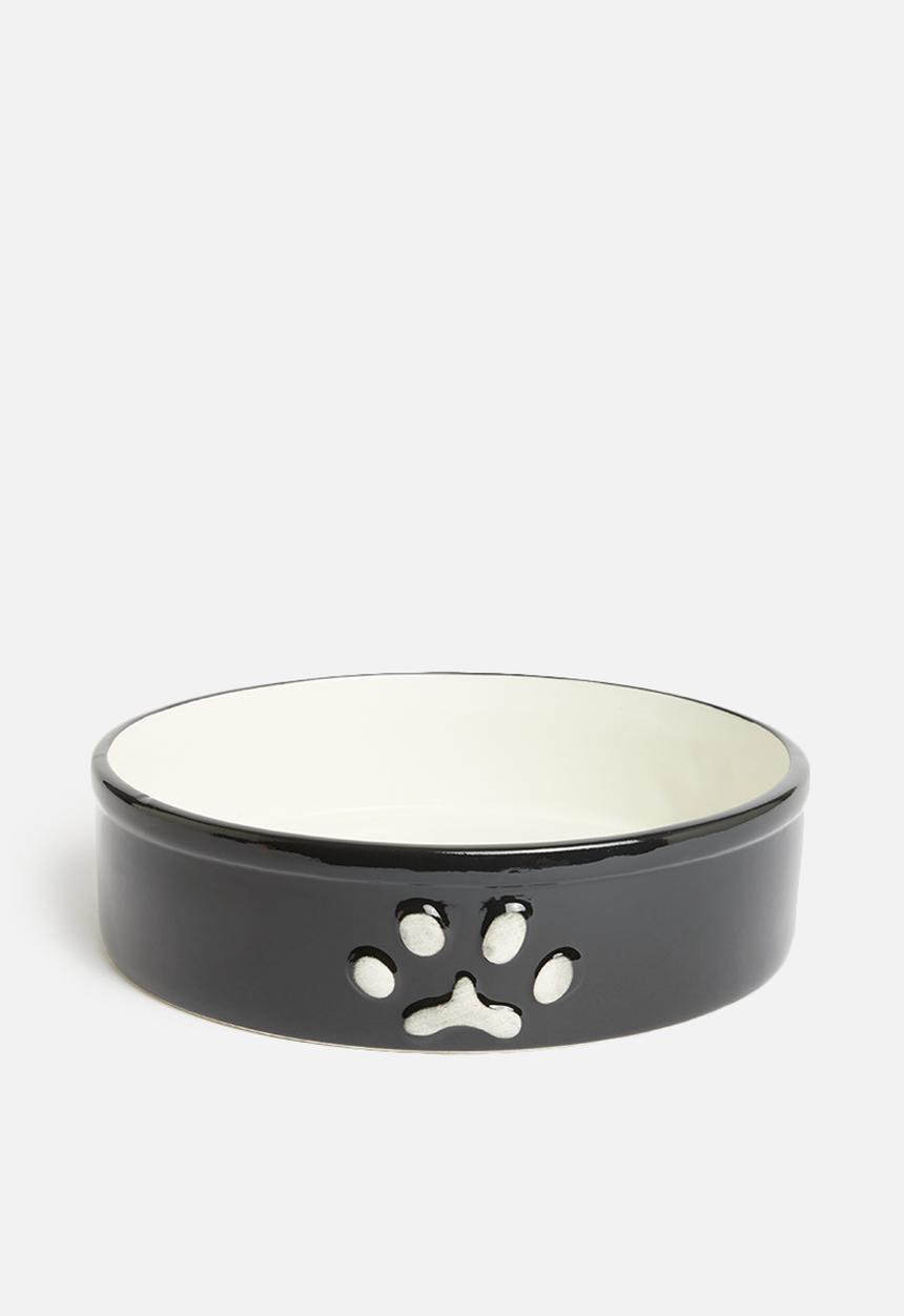 Pet Collection - Dog paw bowl - black