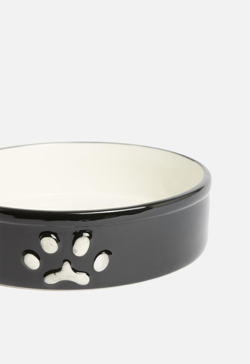 Pet Collection - Dog paw bowl - black