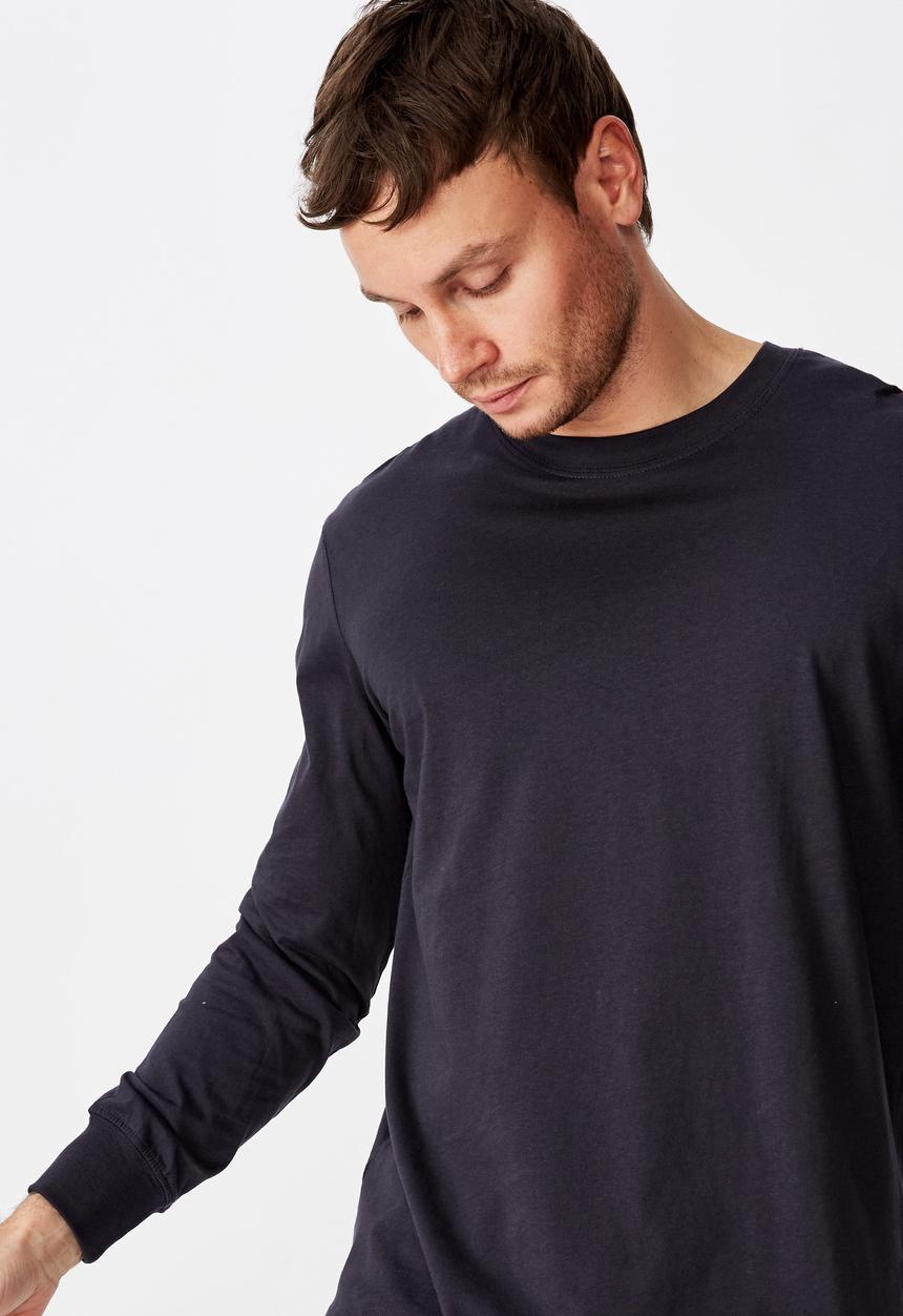 Cotton On - Tbar long sleeve T-shirt - navy