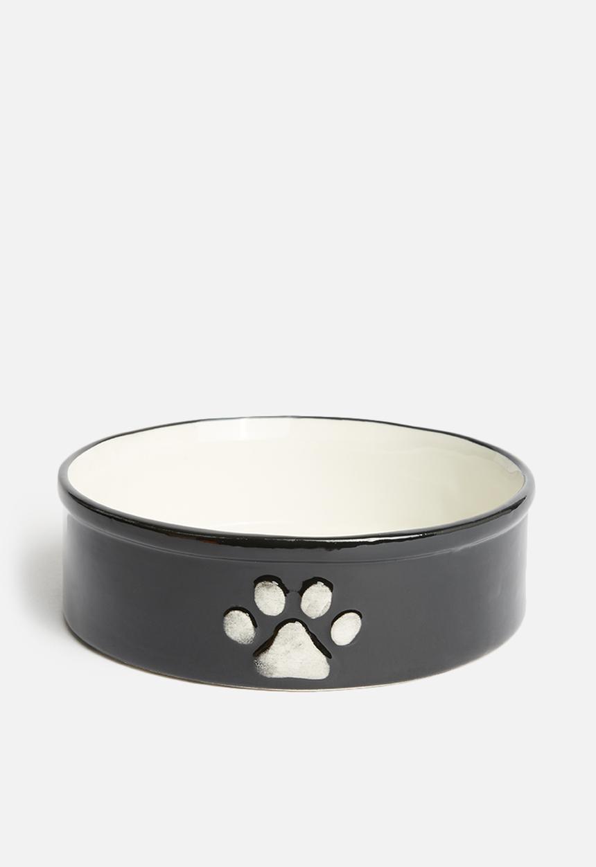 Pet Collection - Cat paw bowl - black