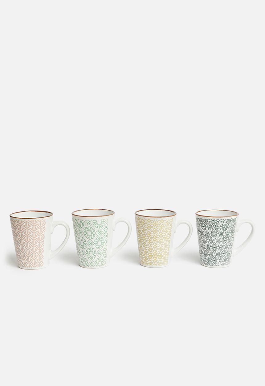 SIAKI - Erica mug set of 4 - multi