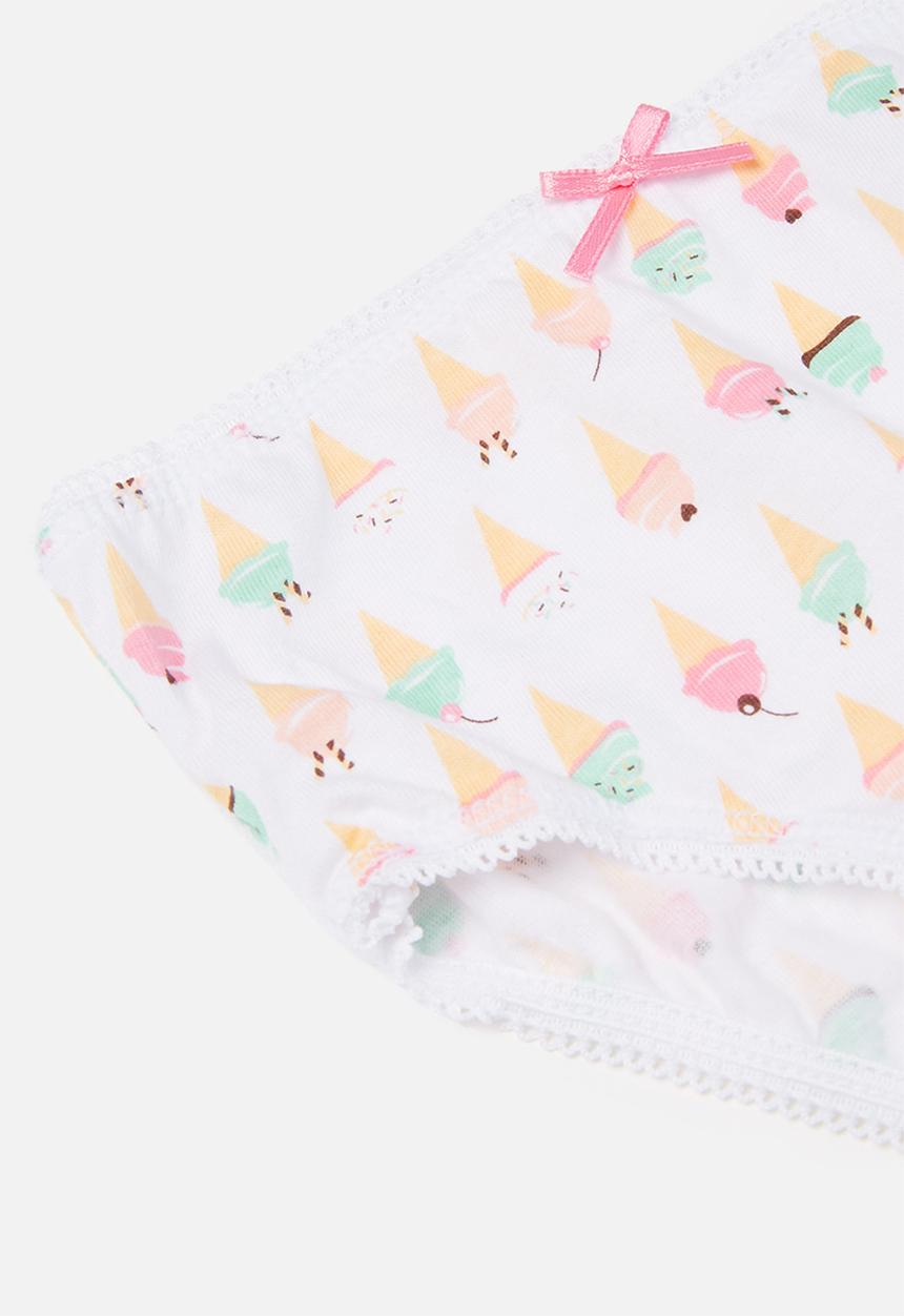 MINOTI - Girls 3pack all over print knickers - multi