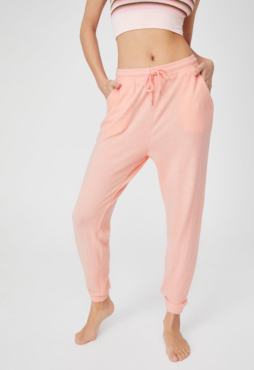 Cotton On - Super soft slim cuff pant - rose quartz marle