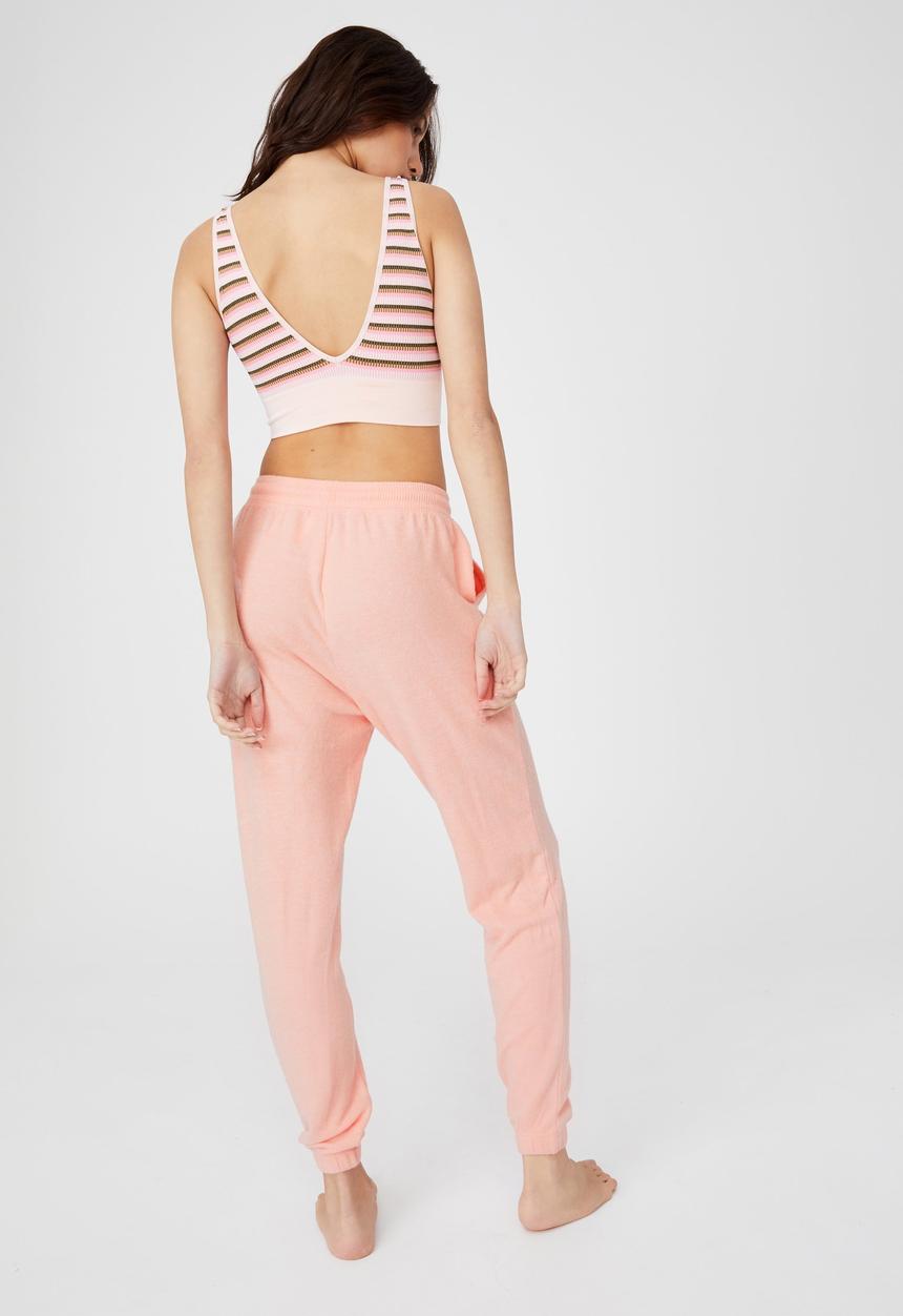 Cotton On - Super soft slim cuff pant - rose quartz marle