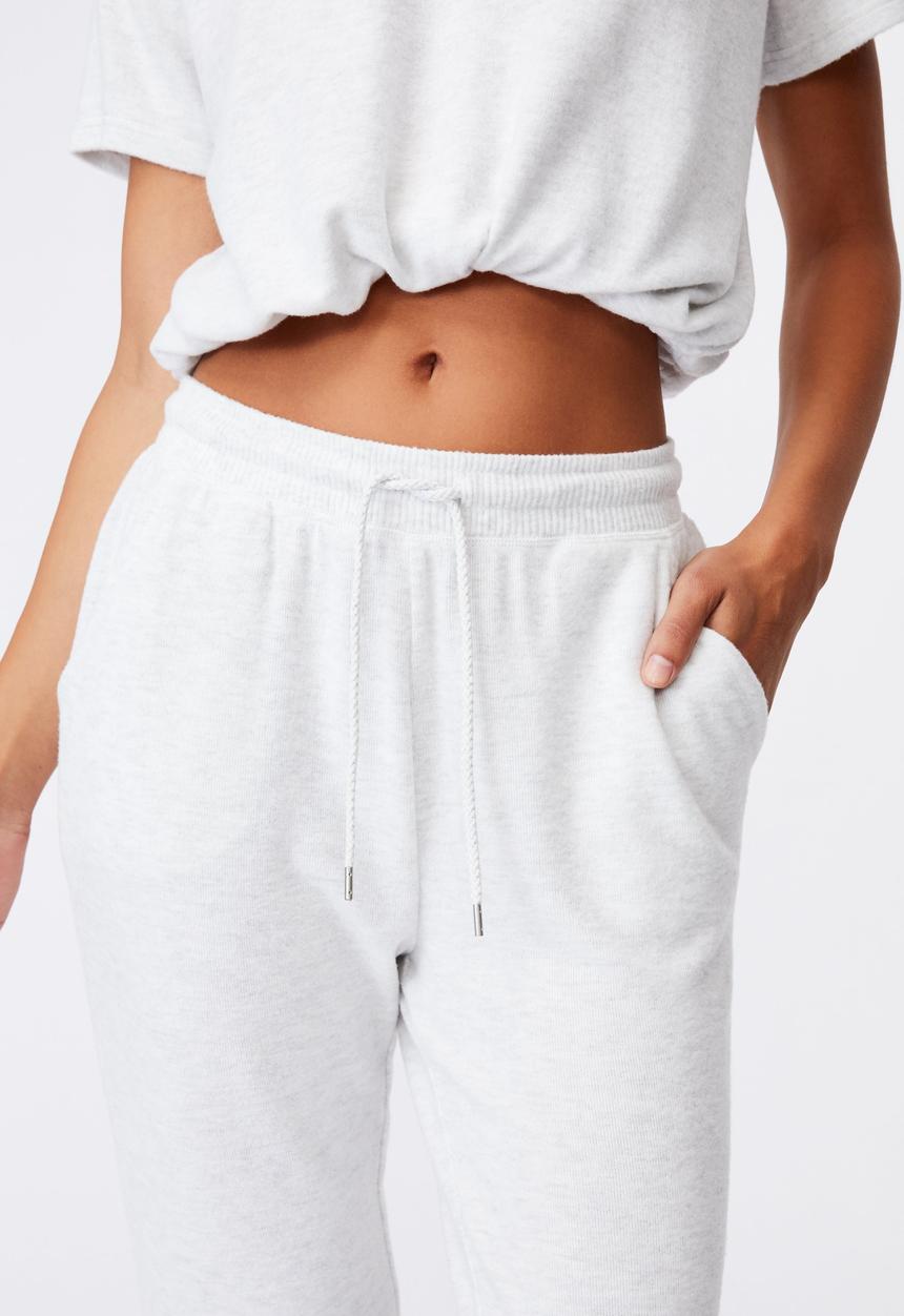 Cotton On - Super soft slim cuff pant - soft grey marle