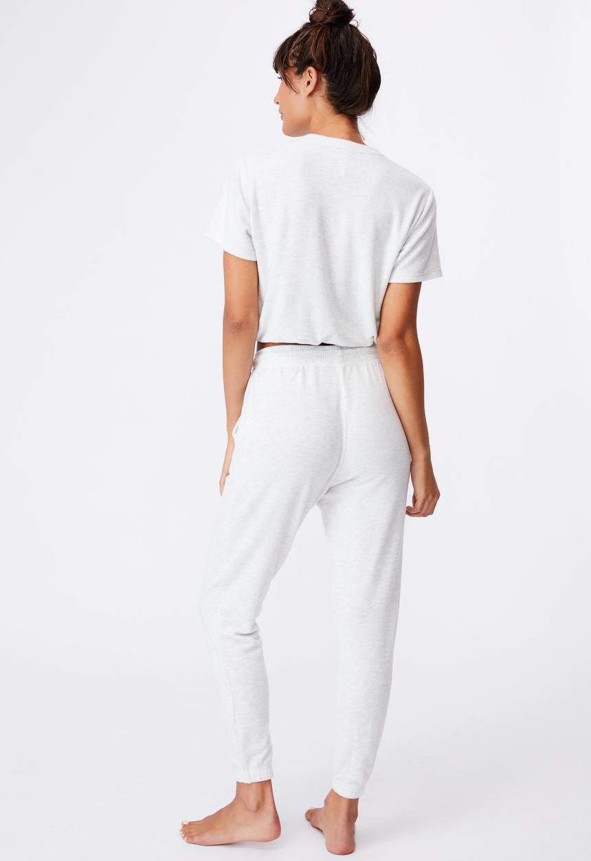 Cotton On - Super soft slim cuff pant - soft grey marle